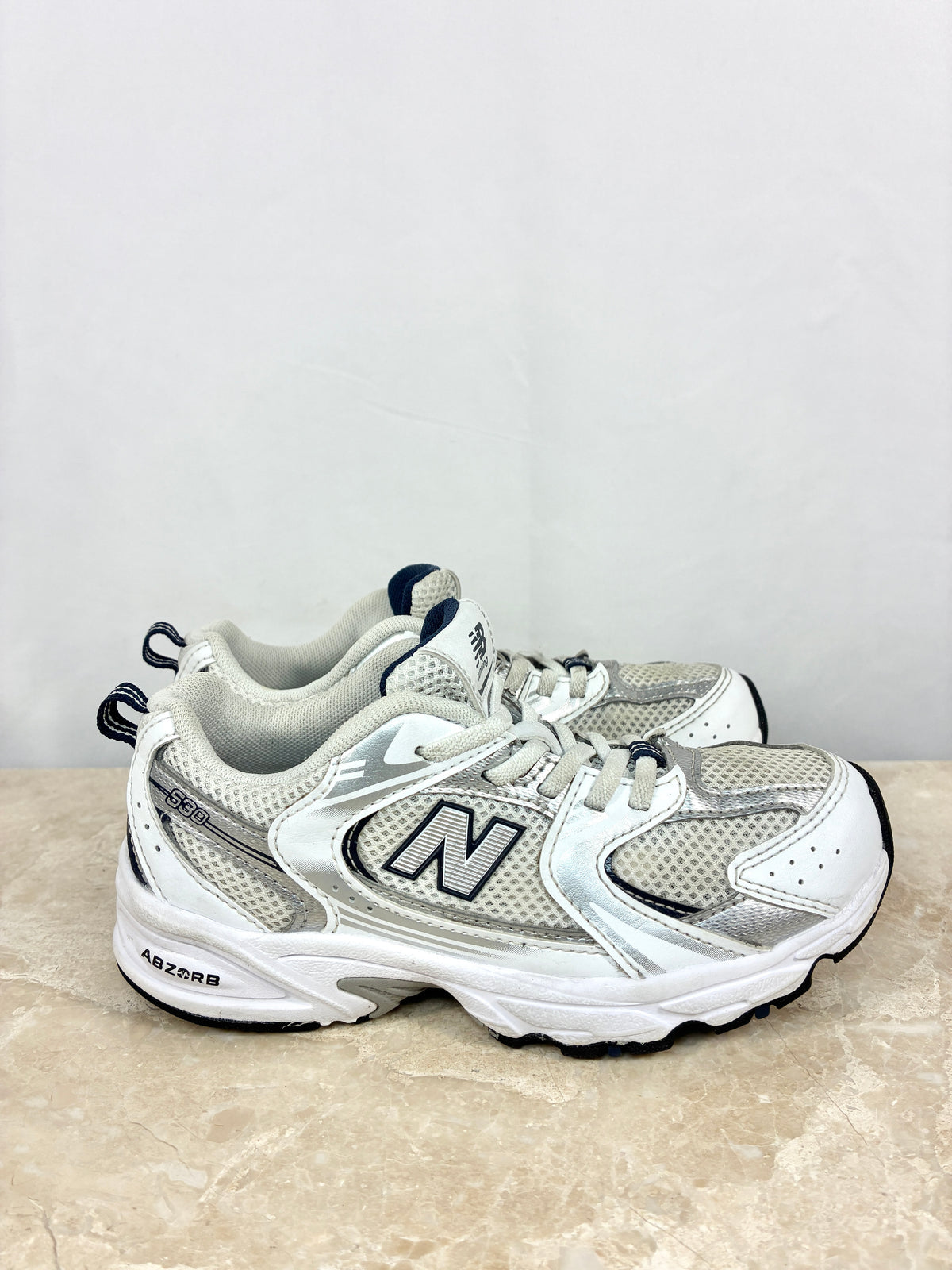 New Balance 530 SB1 Argent Blanc Size 32