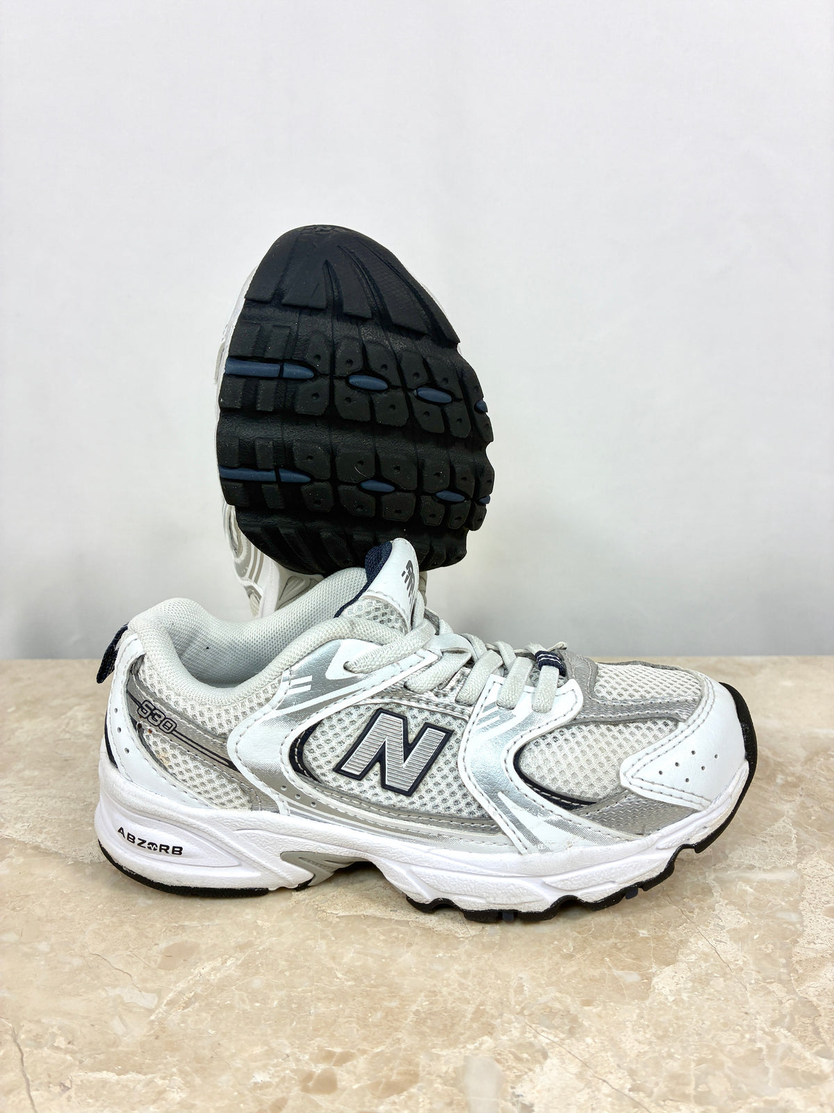 New Balance 530 SB1 Argent Blanc Size 30