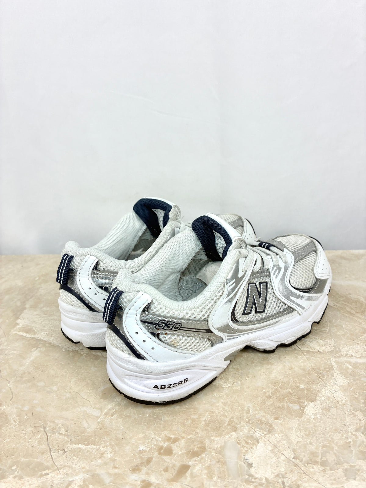 New Balance 530 SB1 Argent Blanc Size 30