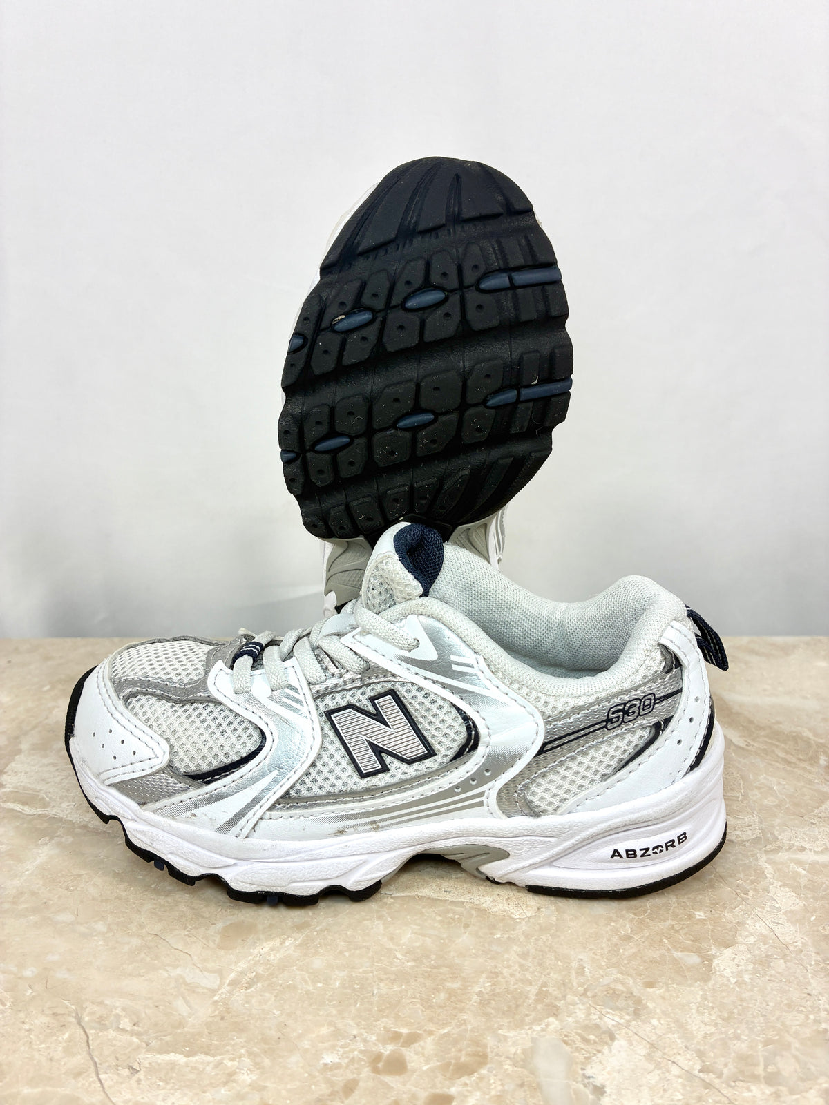 New Balance 530 SB1 Argent Blanc Size 30