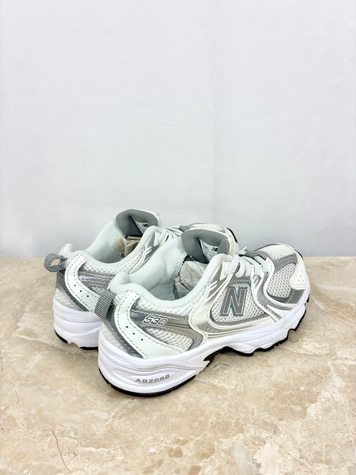 New Balance 530 AD Argent Blanc Size 28