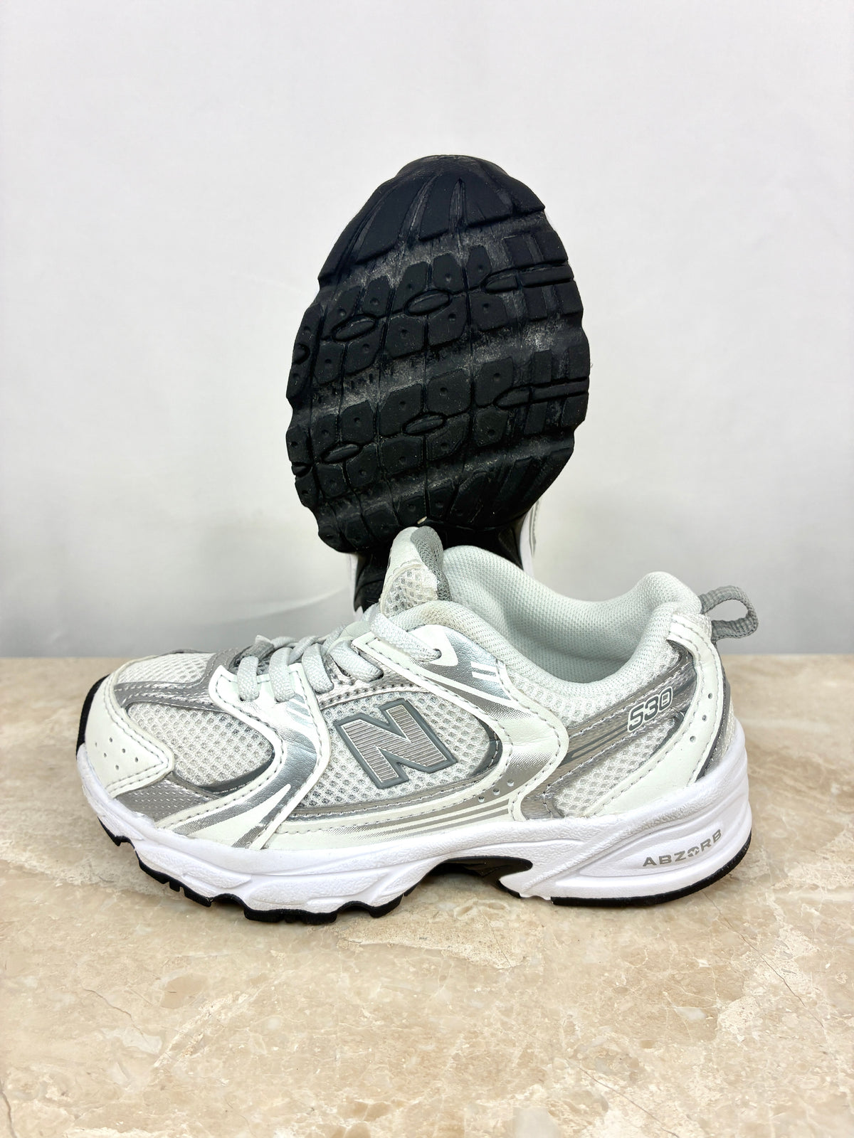 New Balance 530 AD Argent Blanc Size 28