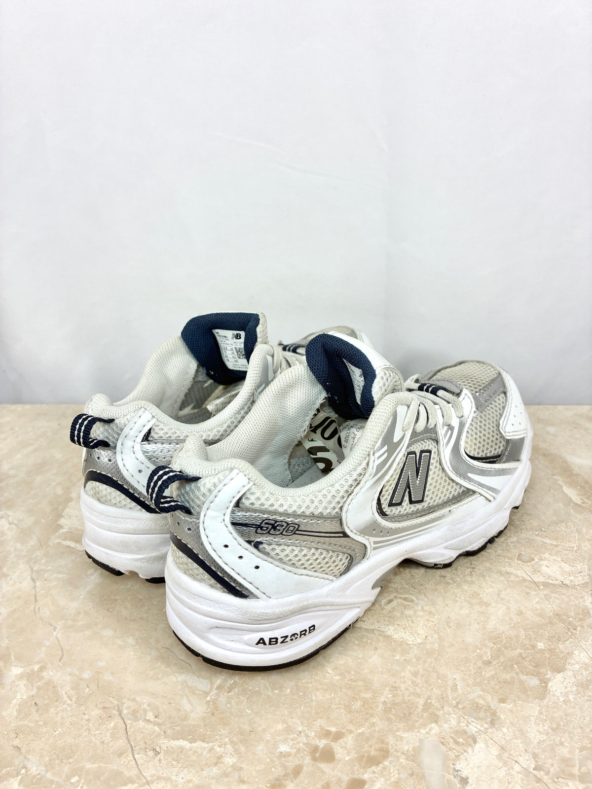 New Balance 530 SB1 Argent Blanc Size 32
