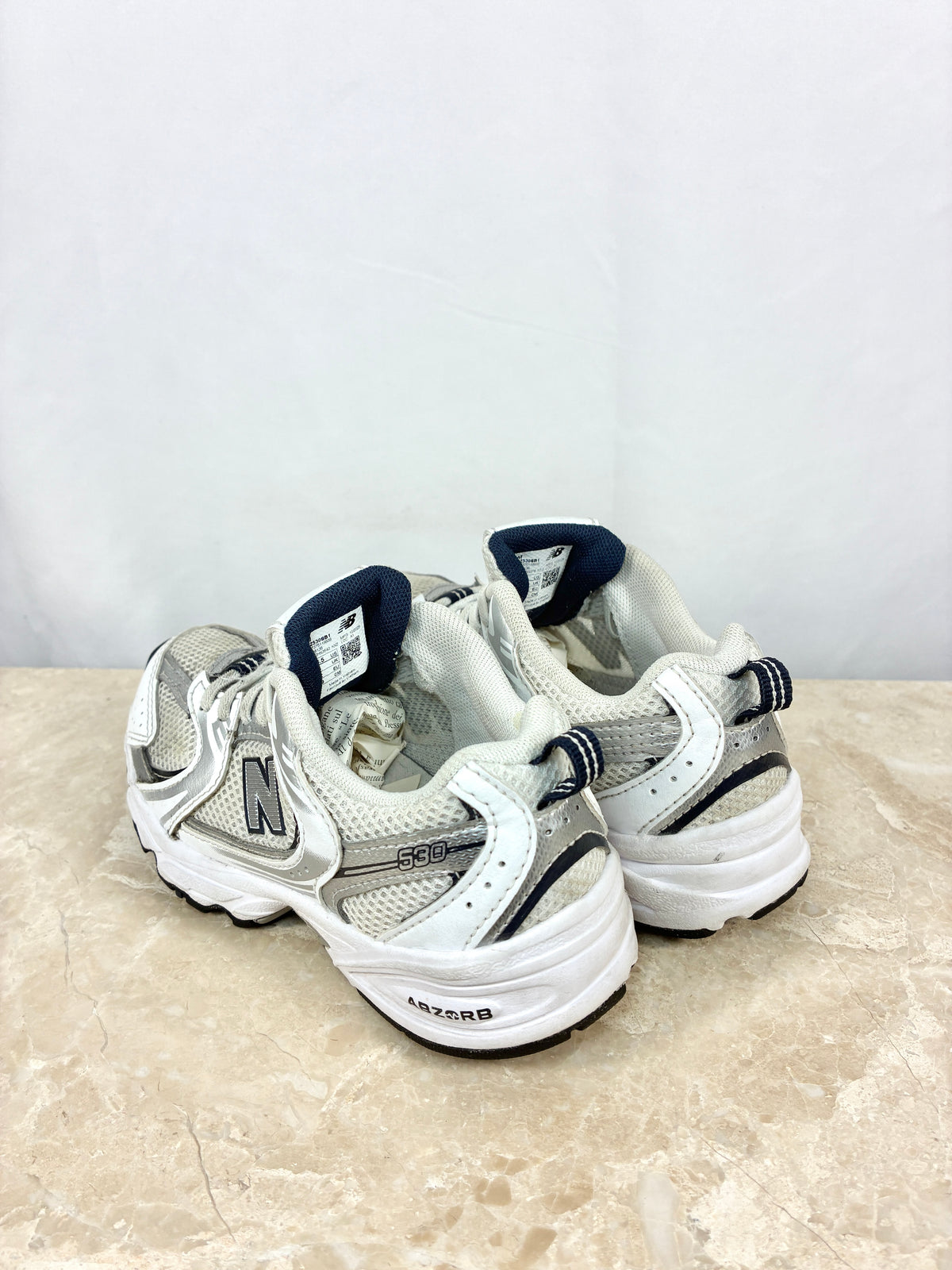 New Balance 530 SB1 Argent Blanc Size 32