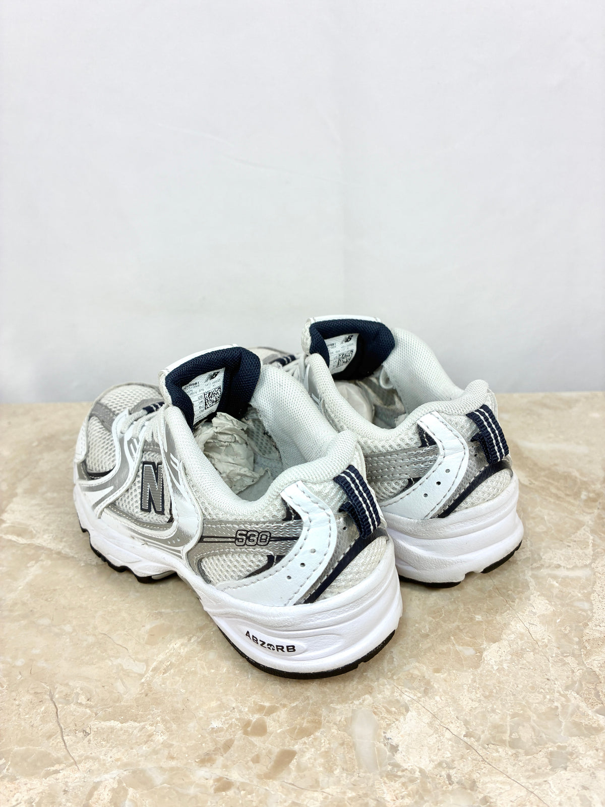 New Balance 530 SB1 Argent Blanc Size 30